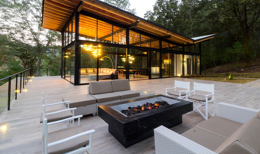 Terraza de Casa Lago en Sierra Lago
